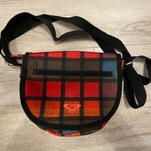 ROXY - Small Bag (Checked/Plaid) - Red/Black/Blue/Green - Adjustable strap